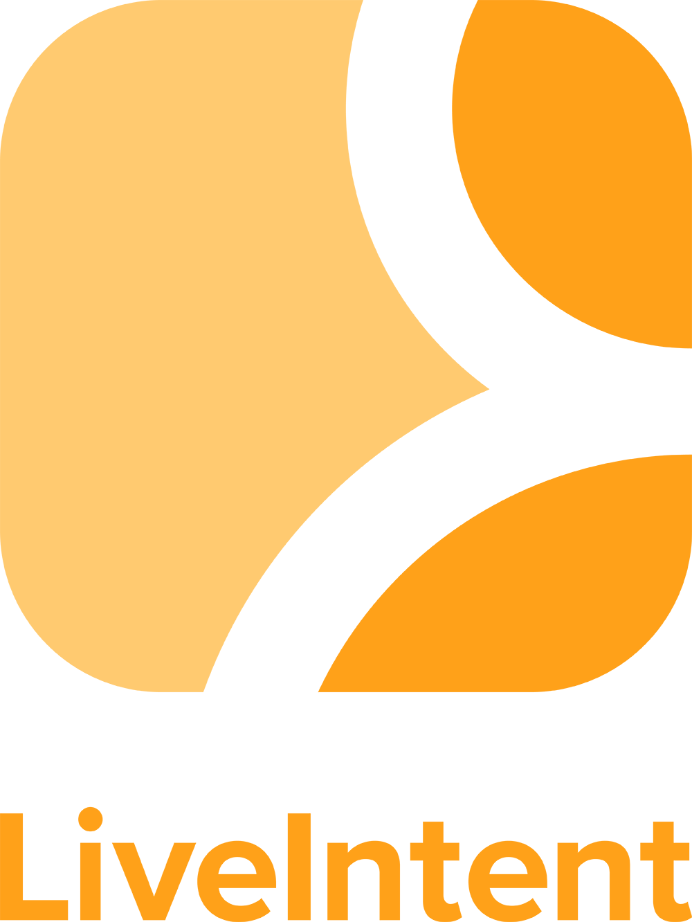 LiveIntent Logo Vertical Orange PNG